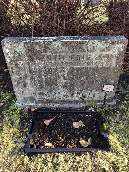 Grave number: 1 B1    67-68