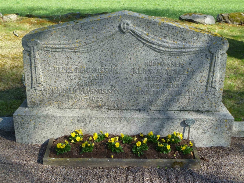 Grave number: ROG A    1, 2, 3, 4