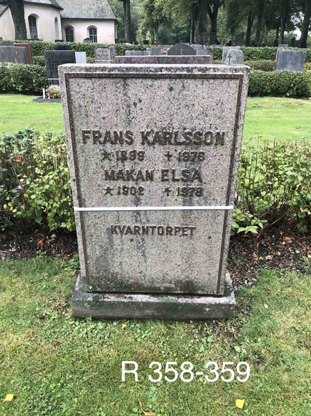 Grave number: AK R   358, 359