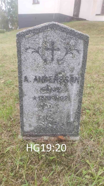 Grave number: HG 19    20