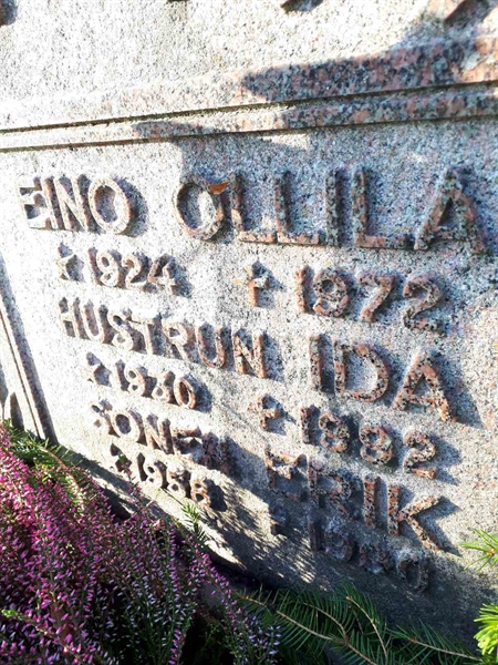 Grave number: NK F B   191B