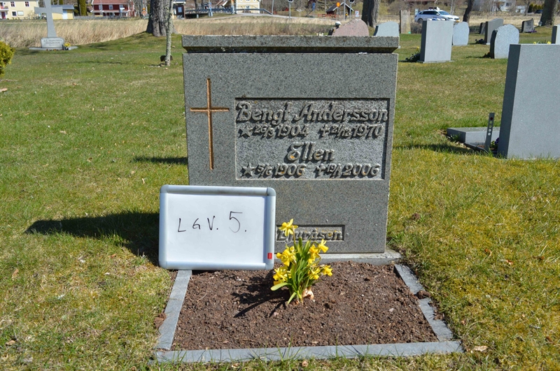 Grave number: LG V     5