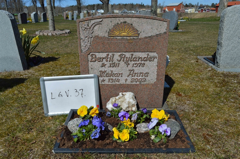 Grave number: LG V    37