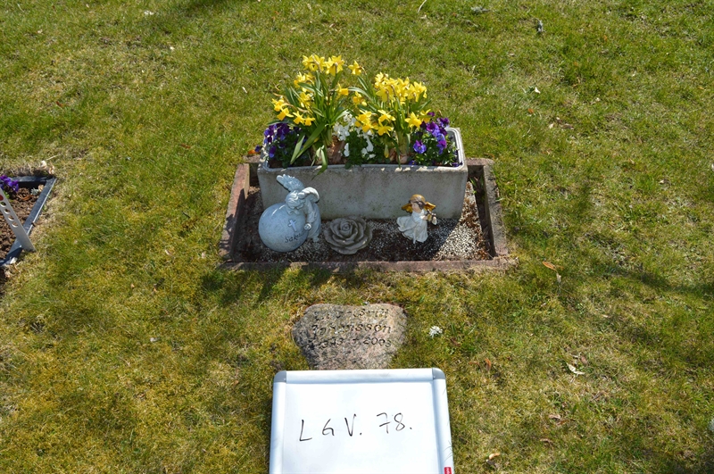 Grave number: LG V    78
