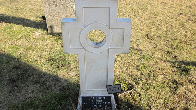 Grave number: KG G  2576, 2577