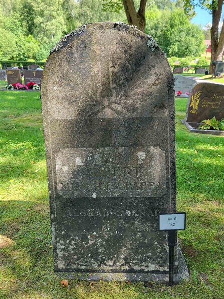 Grave number: Jä 06   142