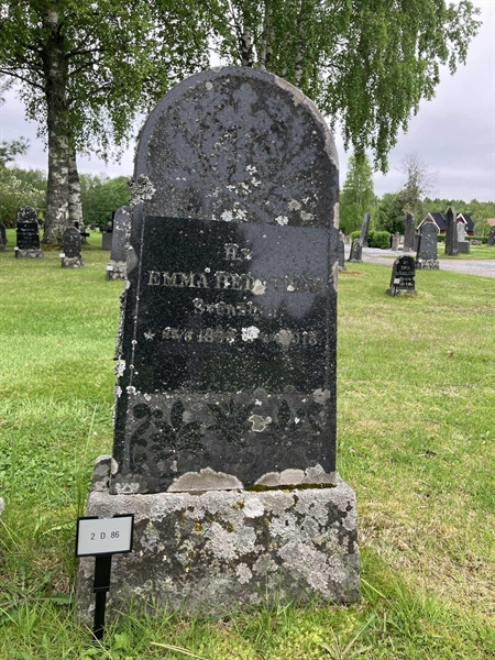 Grave number: 2 D    86