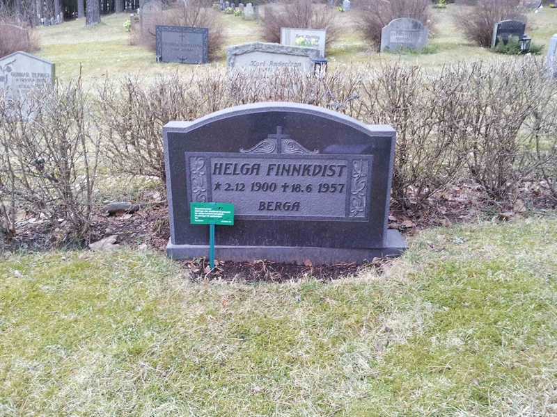 Grave number: 1 NI     7