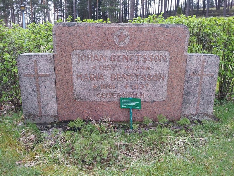 Grave number: 1 NH     1