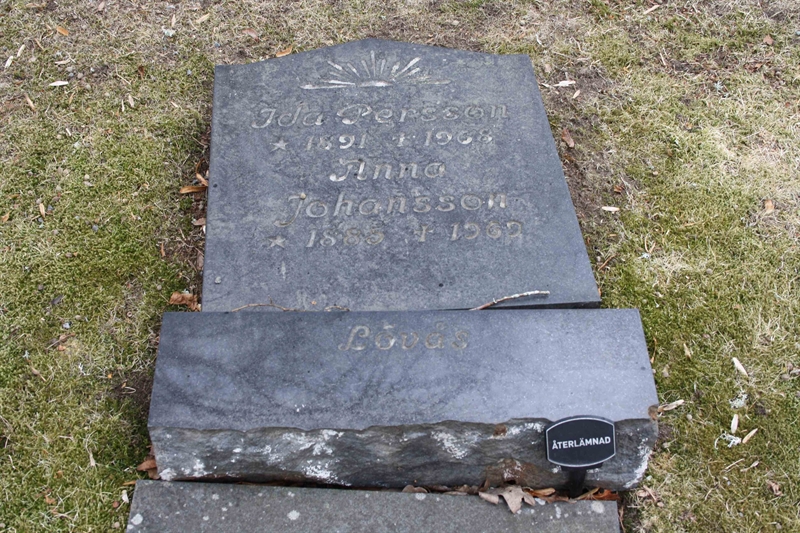 Grave number: Bk B   144, 145