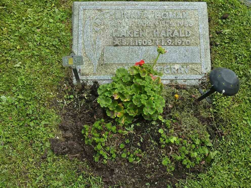 Grave number: 1 H   34