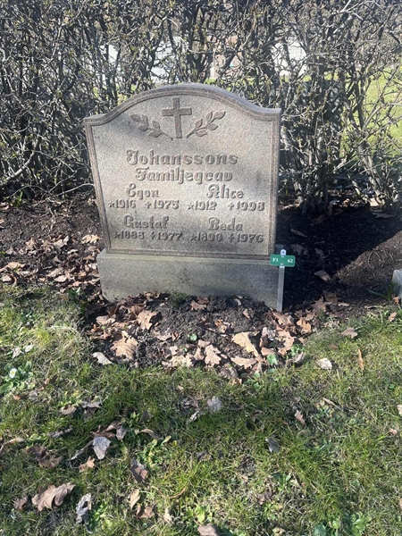 Grave number: 1 3 F1 62