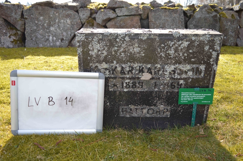 Grave number: LV B    14