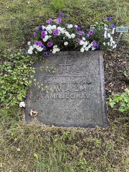 Grave number: 1 NU    38A