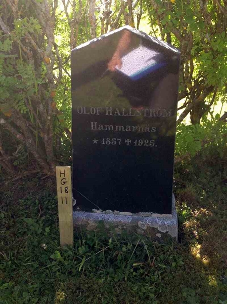 Grave number: HG 18    11