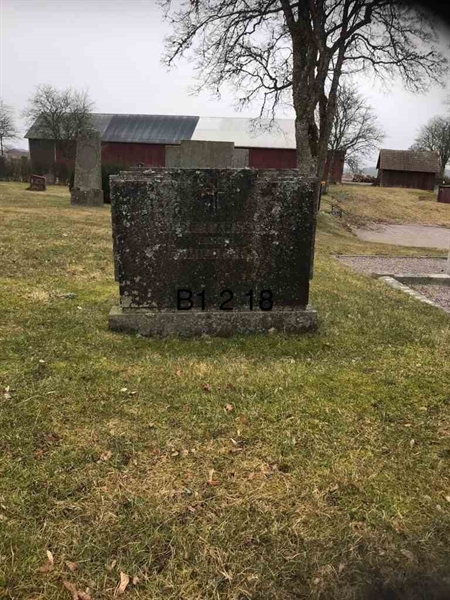 Grave number: B1 2    18