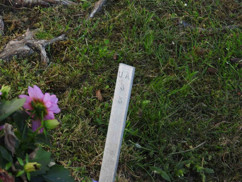 Grave number: BK UA    33