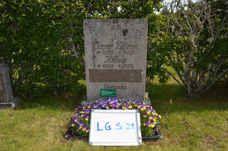Grave number: LG S    29