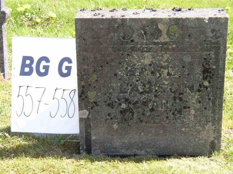 Grave number: Br G   557-558