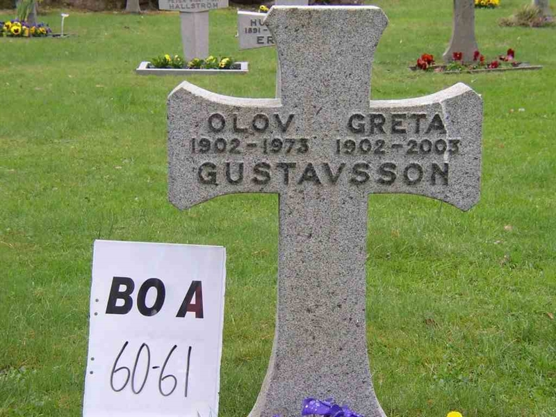 Gravnummer: BO A    60-61