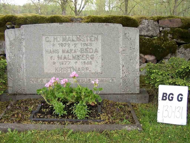Grave number: Br G   130-131