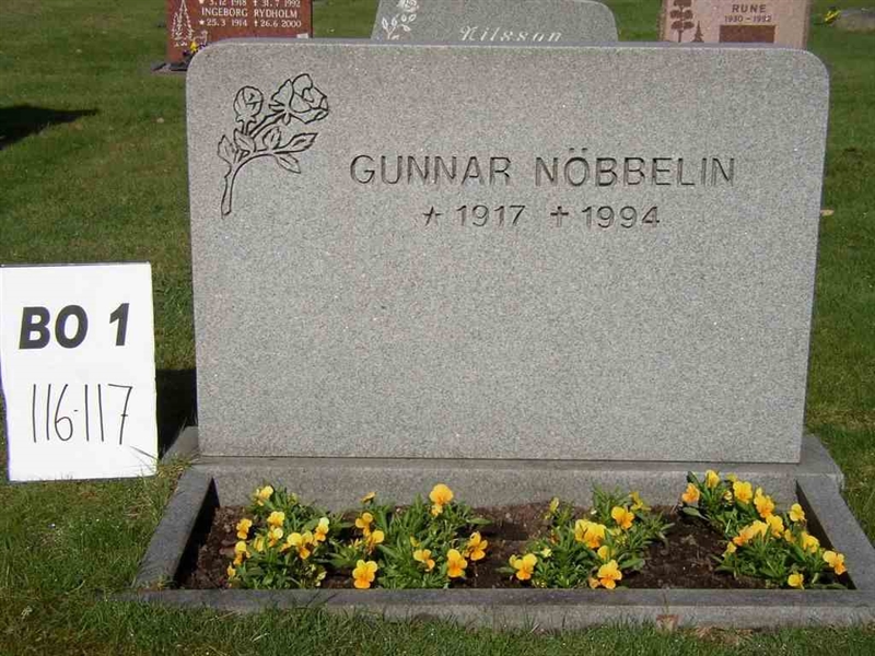Grave number: BO 1   116-117