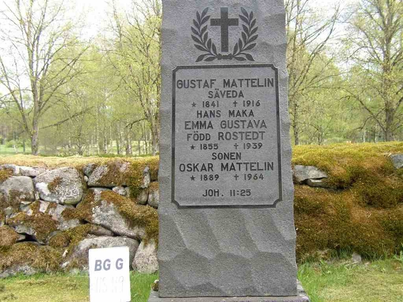 Grave number: Br G   118-119