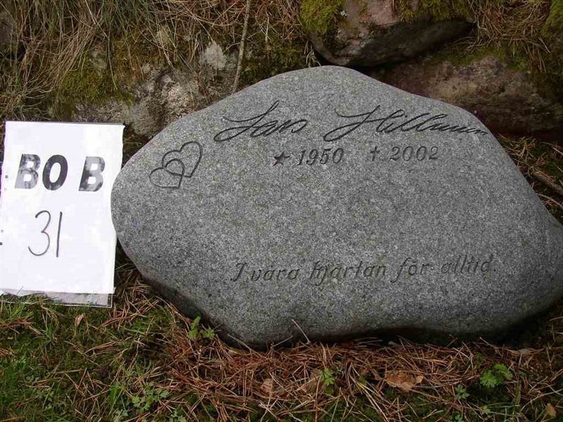 Hautatunnus: BO B 31