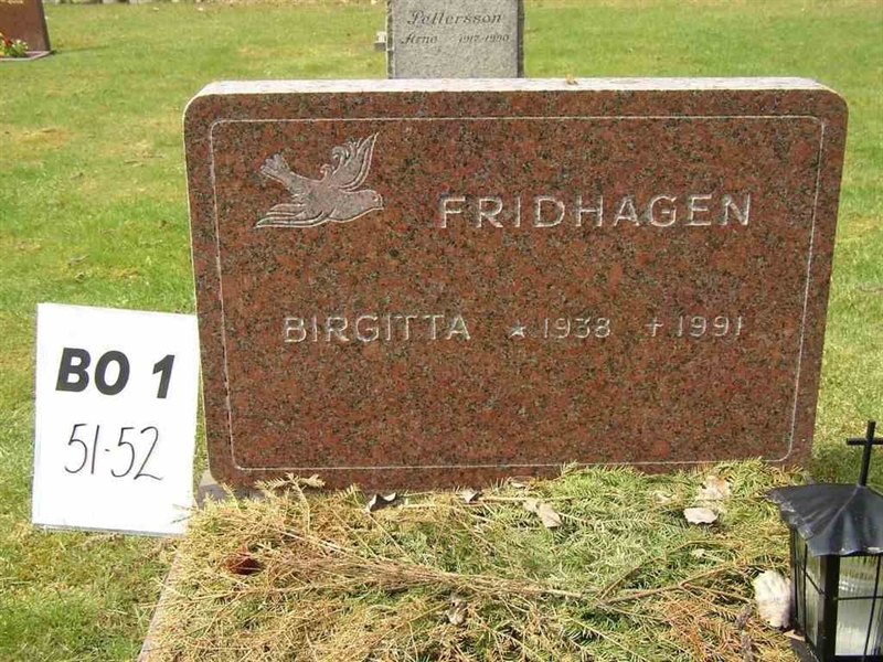 Grave number: BO 1    51-52