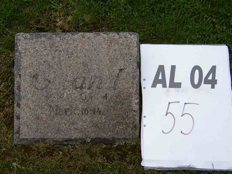 Grave number: AL 4    55-56