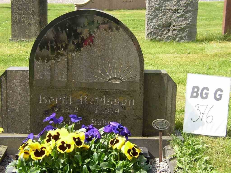 Grave number: Br G   376