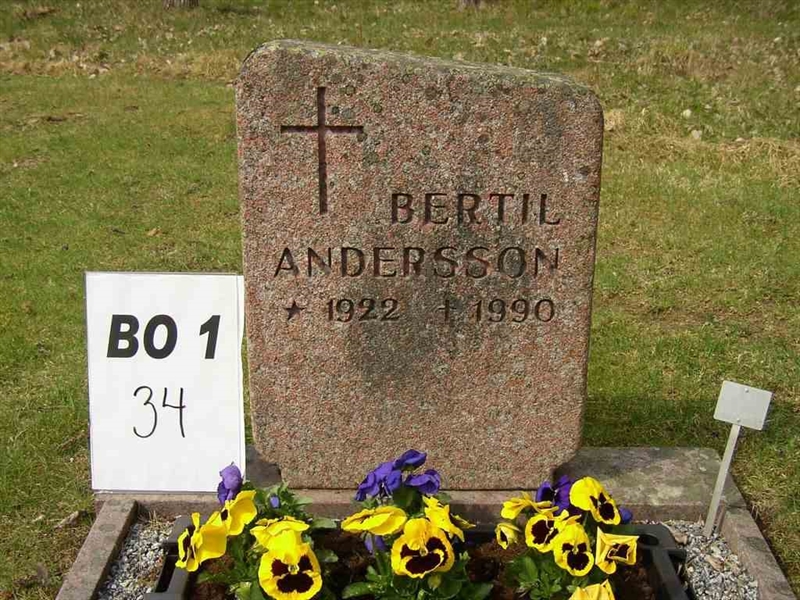 Grave number: BO 1    34
