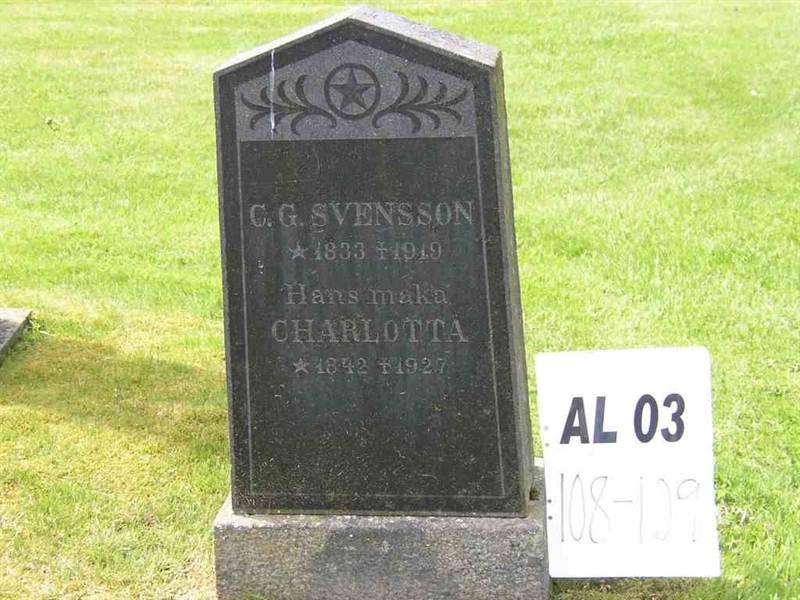 Grave number: AL 4   209-210