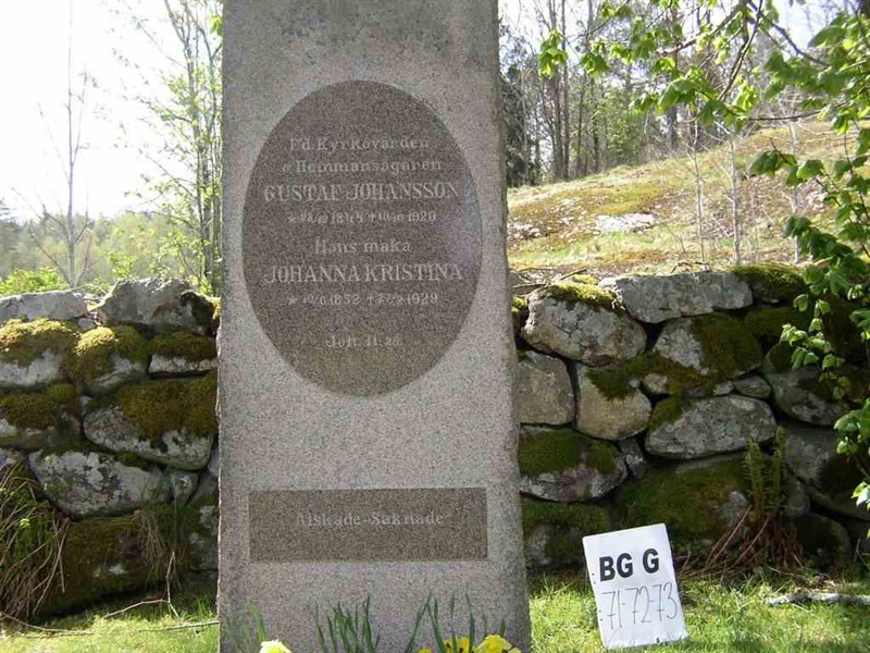Grave number: Br G    71-73