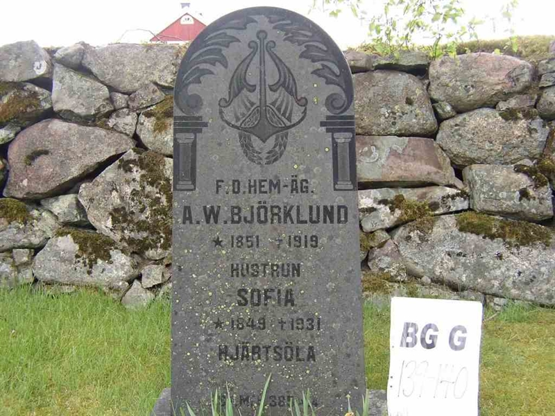 Grave number: Br G   139-140