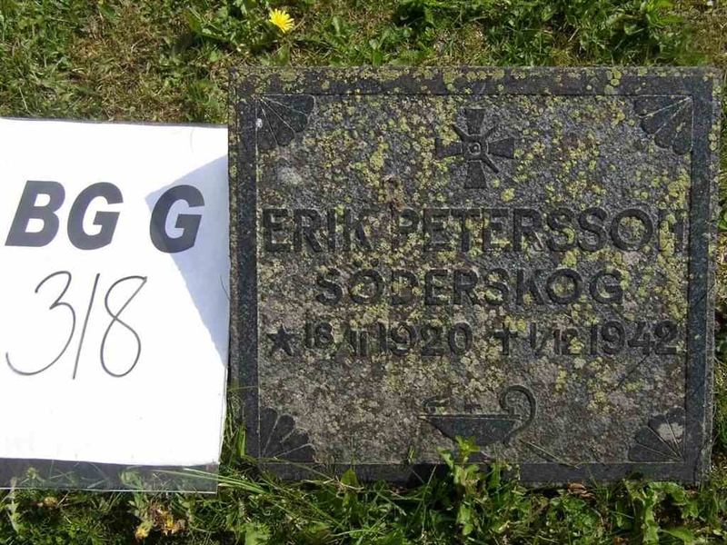 Grave number: Br G   318