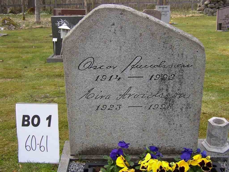 Grave number: BO 1    60-61