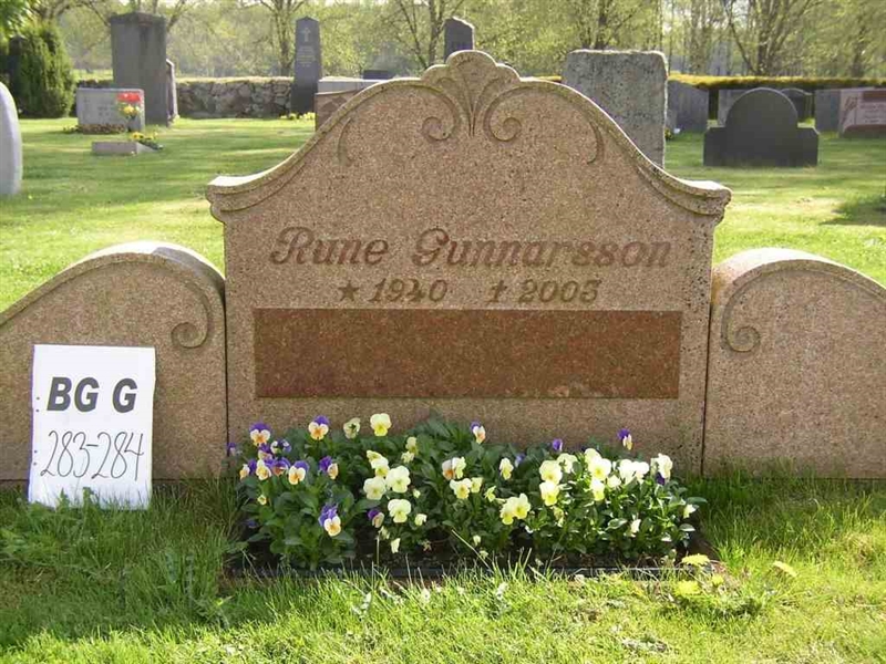 Gravnummer: Br G   283-284