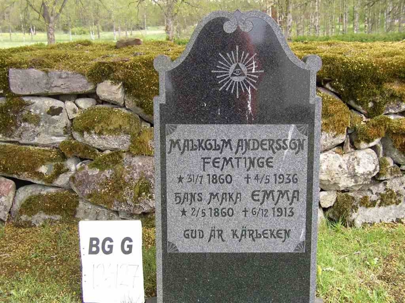 Grave number: Br G   126-127