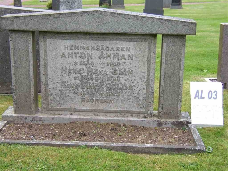Grave number: AL 4   193-195