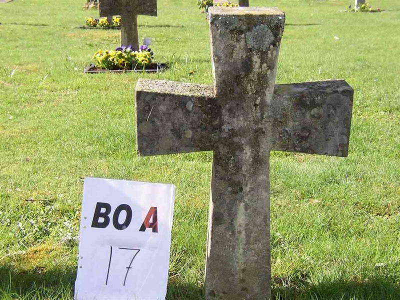 Gravnummer: BO A    17