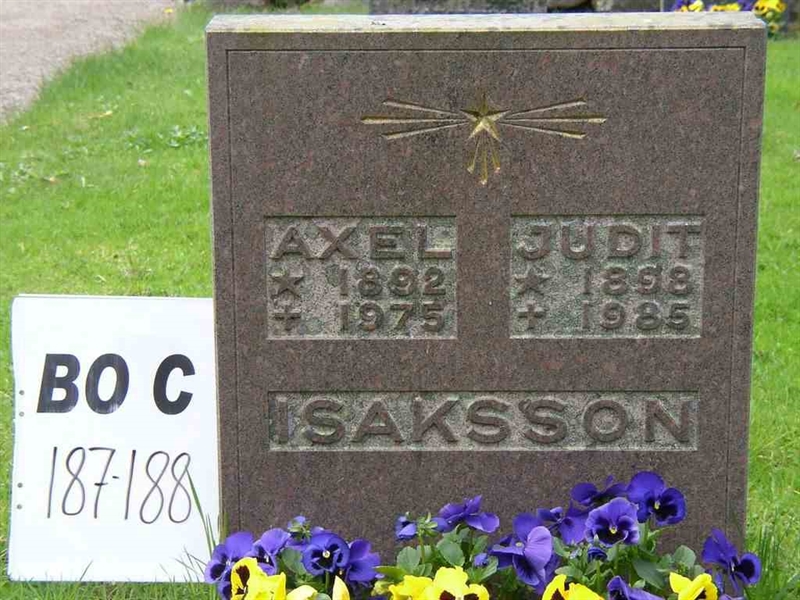 Grave number: BO C   187-188