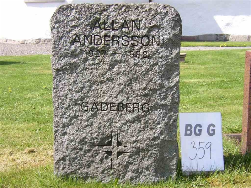 Grave number: Br G   359