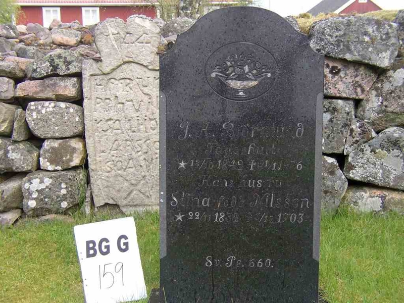 Grave number: Br G   159
