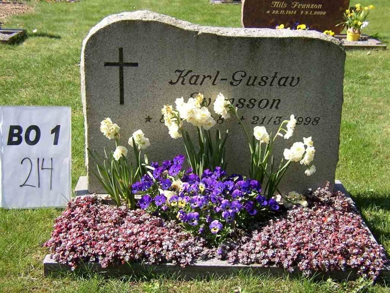 Grave number: BO 1   214