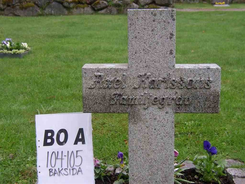 Hautatunnus: BO A 104-105