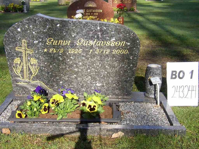 Grave number: BO 1   243-244