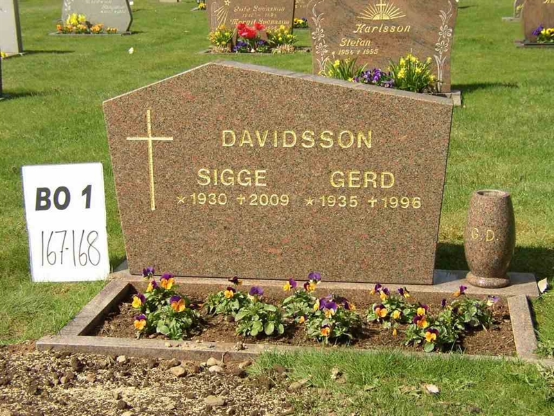 Gravnummer: BO 1   167-168