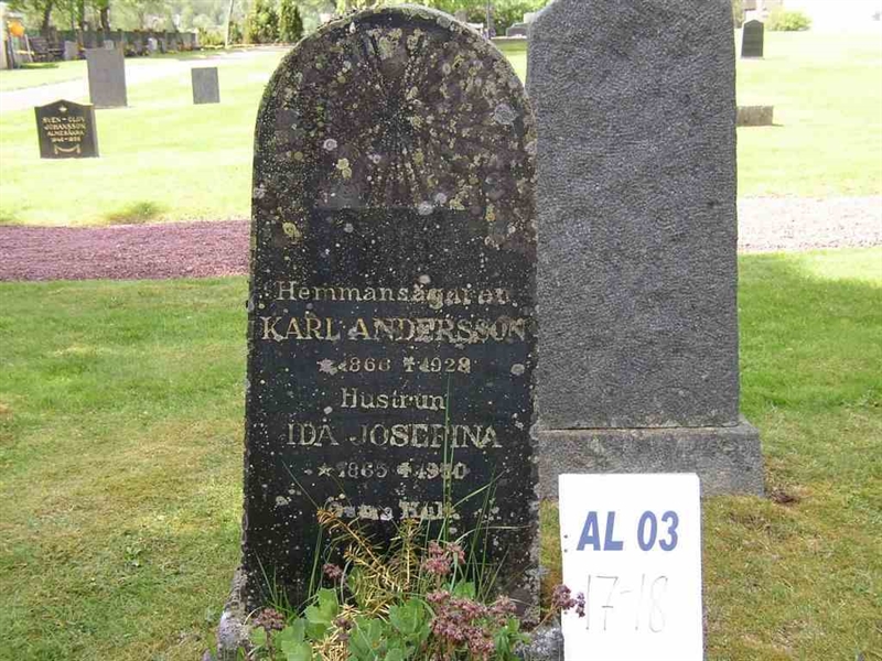 Grave number: AL 4   118-119