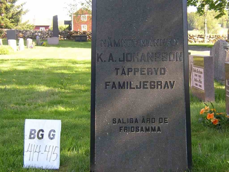 Grave number: Br G   414-415